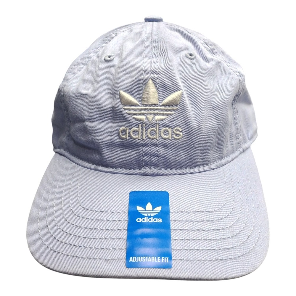Adidas Originals Baseball Cap Purple White Embroidered Logo Adjustable Strapback